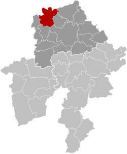 Location of Gembloux in Namur Province