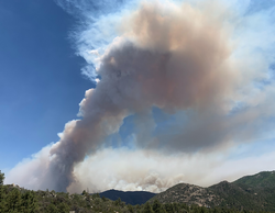 Smoke from the Tiger Fire seen from Crown King on July 7