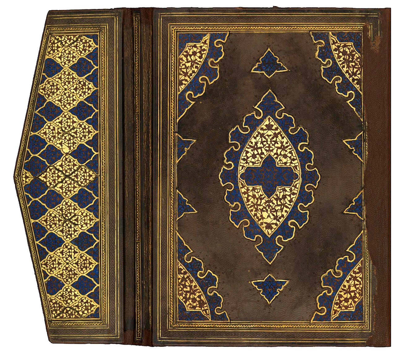 Binding, back doublure, 1478. Divan of Hidayat. DCBL, T 401.jpg