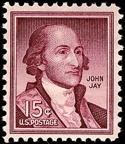John Jay 15¢ Liberty Issue postage stamp, 1958