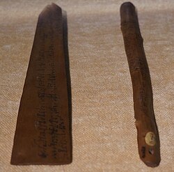 Document on Wooden Stick written in Kharoshthi script, 3rd-4th century CE.