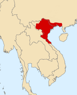 Map of Vạn Xuân dynasty