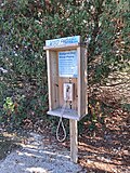 A memorial Wind Phone along a mile long walking trail in Sturgeon Bay, Wisconsin
