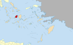 Location of Paros