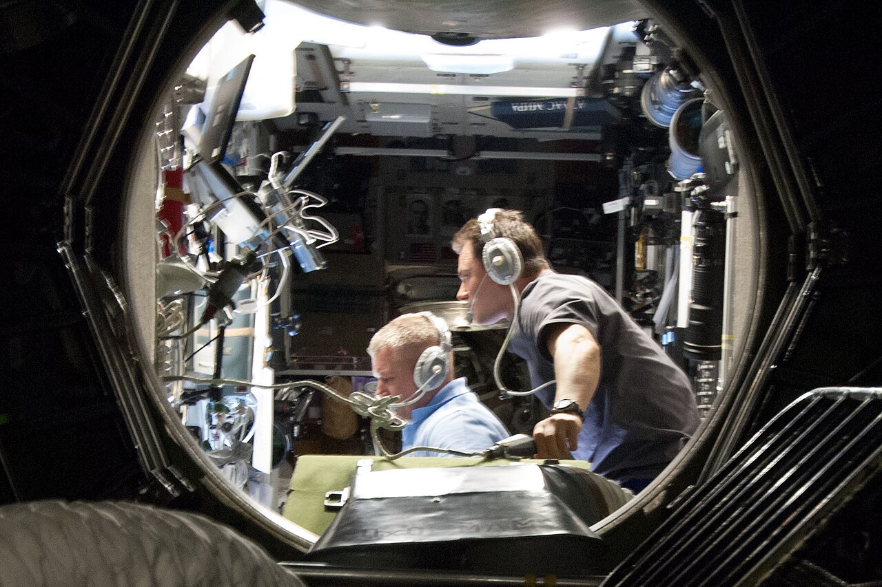 ISS-34 Novitskiy and Romanenko monitor TORU during Progress M-18M approach.jpg