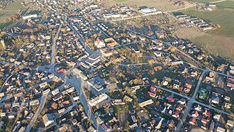 Aerial view of the southern part of Linkuva