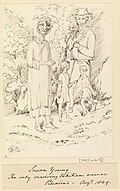 Original drawing of Teraura (Susan Young), made by Edward Fanshawe in 1849
