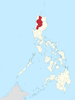 Map of the Philippines highlighting Cordillera Region