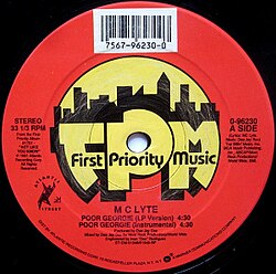 Side A of the US 12-inch vinyl