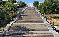 Potemkin Stairs in Odesa, Ukraine in 2020