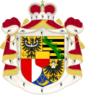 Coat of arms of the principality of Liechtenstein (1719).