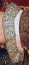 Blackwork embroidery in Holbein stitch. Detail of portrait of Jane Seymour by Holbein, 1537.