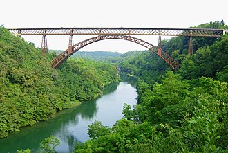 San Michele Bridge across the Adda at Paderno