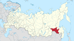 Location of Amur Oblast