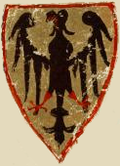 Imperial coat of arms attributed to Henry VI (r. 1191–1197) from Codex Manesse (c. 1304)
