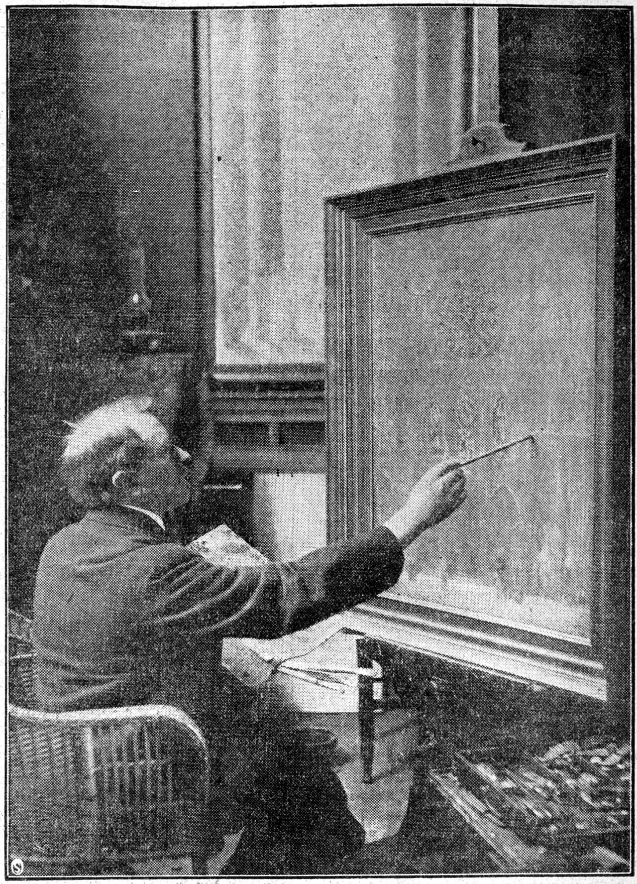 Haagse kunstschilders in hun atelier - de heer J.C.W. Cossaar, 1928.jpg