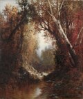 Autumn Scene in the Adirondacks (1877) by William Hart