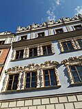 Detail of tenements at the Marketplace