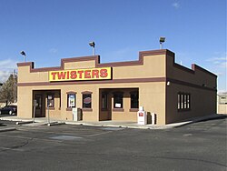 Exterior of the restaurant used as Los Pollos Hermanos
