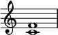 
{
\override Score.TimeSignature
#'stencil = ##f
    \relative c' {
        \time 4/4
        \set Score.tempoHideNote = ##t \tempo 1 = 20
        <c f>1
    }
}
