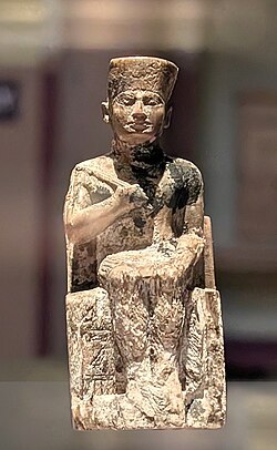 The Statue of Khufu in the Cairo Museum