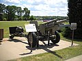 XM124E2 light auxiliary-propelled 105 mm howitzer at the Rock Island Arsenal museum.
