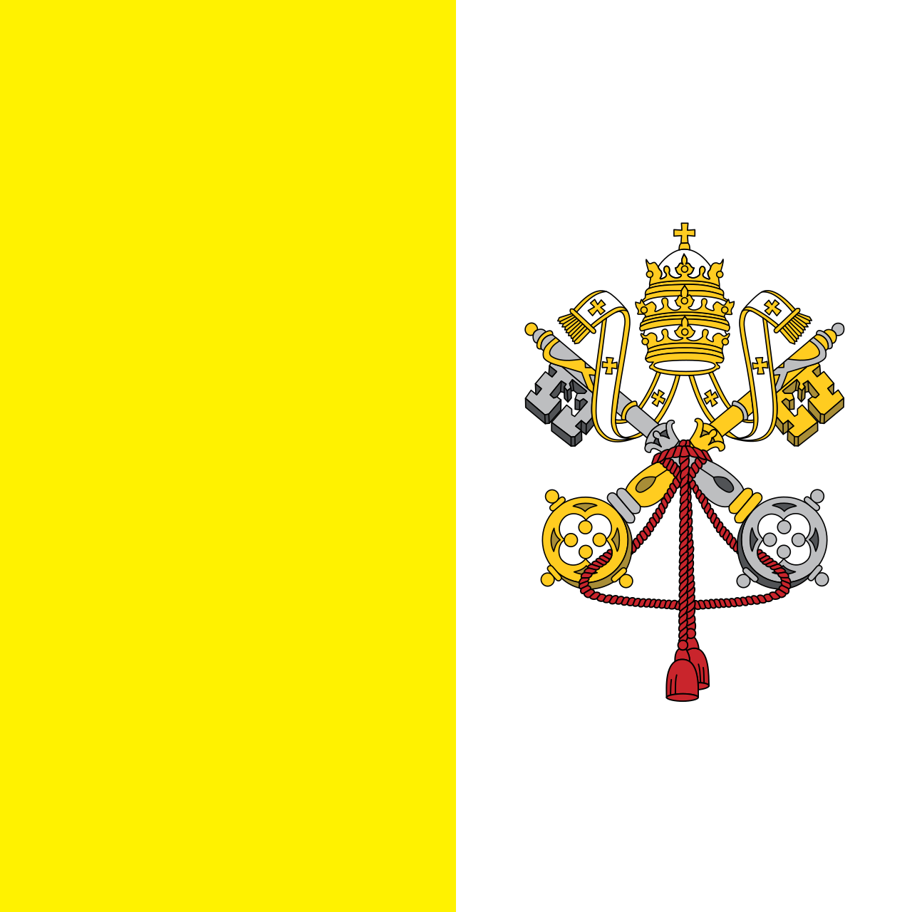 Flag of Vatican City (2023–present).svg