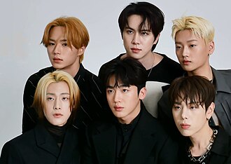 WEi for Marie Claire Korea in 2022 Top, L–R: Kim Jun-seo, Kim Dong-han, Kang Seok-hwa Bottom, L–R: Yoo Yong-ha, Kim Yo-han, Jang Dae-hyeon