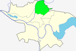 Location of Eiguliai within Kaunas