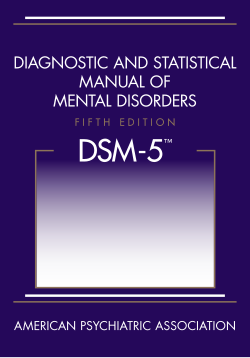 Book cover of the Diagnostic and Statistical Manual of Mental Disorders, Fifth Edition