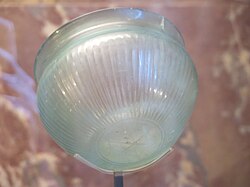 Ancient Greek fluted bowl, 150–100 BC, glass, Louvre