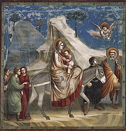 Flight to Egypt, Giotto, 14th century
