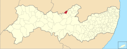 Location of Quixaba in Pernambuco