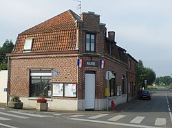 The town hall in Warneton