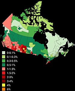 Hungarians in Canada (according to the 2021 census)