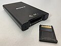A Sony CFexpress Type A reader and card