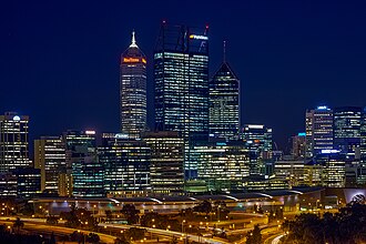 Perth central business district