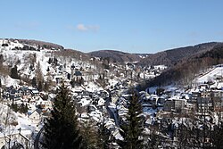 Valley in winter