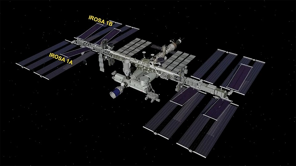 Rendering of the ISS (as of 2023)