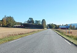 View of the road leading into Åsta