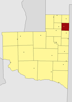 Location in La Pampa Province