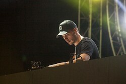 Simon James from Delta Heavy performing at electronic music festival Beats for Love in 2019 (Ostrava, Czechia)