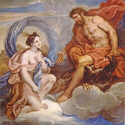 Iris and Jupiter by Michel Corneille the Younger (1701)