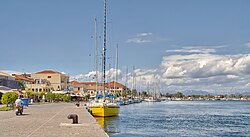 The promenade and port