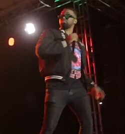 Konshens performing in 2022