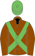 Beaver brown, maple leaf green cross belts and cap
