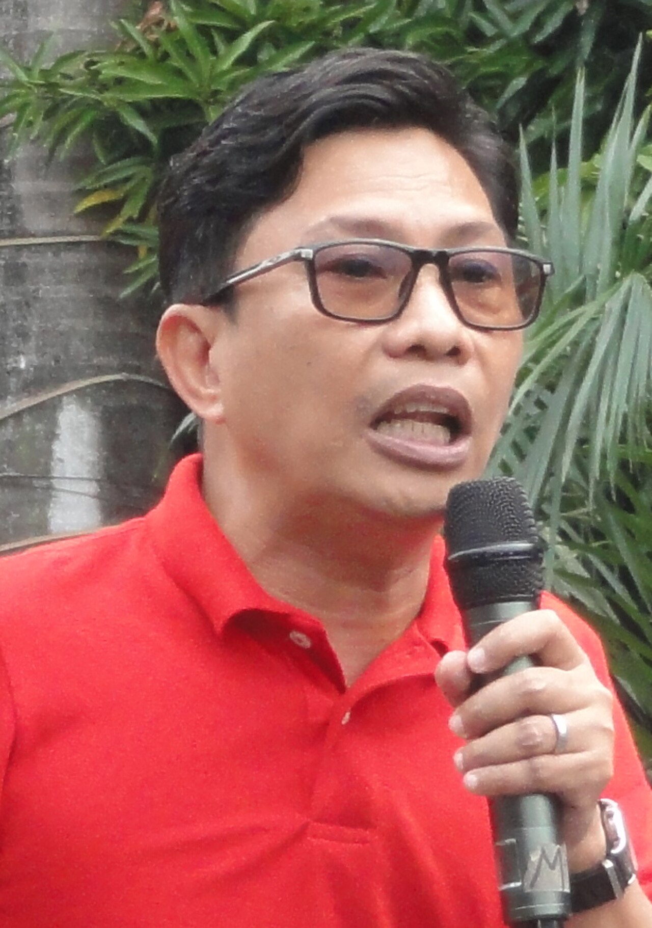 Jerome Adonis at the Makabayan 2025 Senatorial Slate Announcement (cropped).jpg
