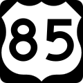 U.S. Route 85 marker