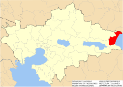 Location within the regional unit