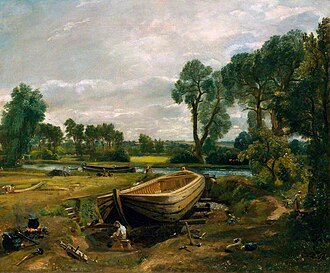 Boat-Building Near Flatford Mill, 1815. Victoria and Albert Museum, London.